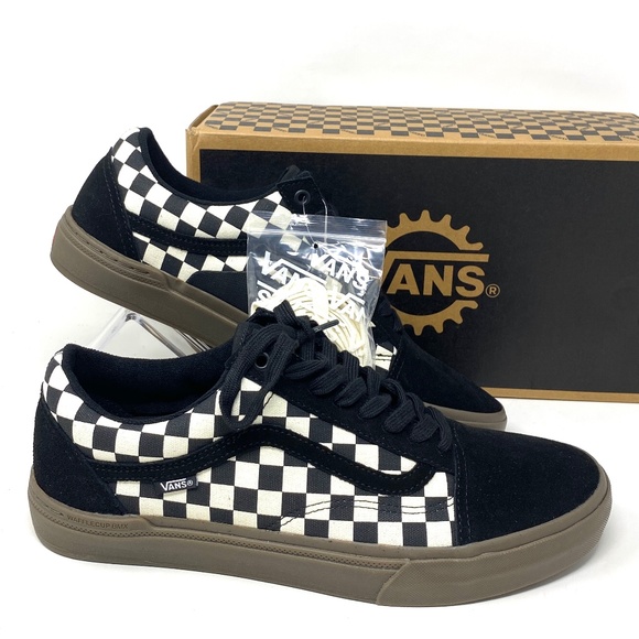 VANS Old Skool BMX Check Low Top Men’s Suede Canvas Sneakers Size VN0005UZ39L - Picture 2 of 12